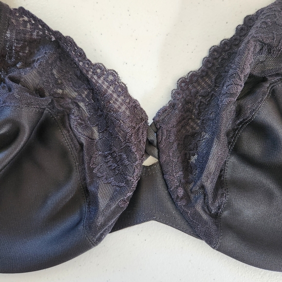 Wonderbra Plus New In Box Size 40D Stylr 1981 Black Unpadded Underwire Unlined - Picture 3 of 7